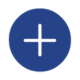 blue and white plus sign icon for hr services